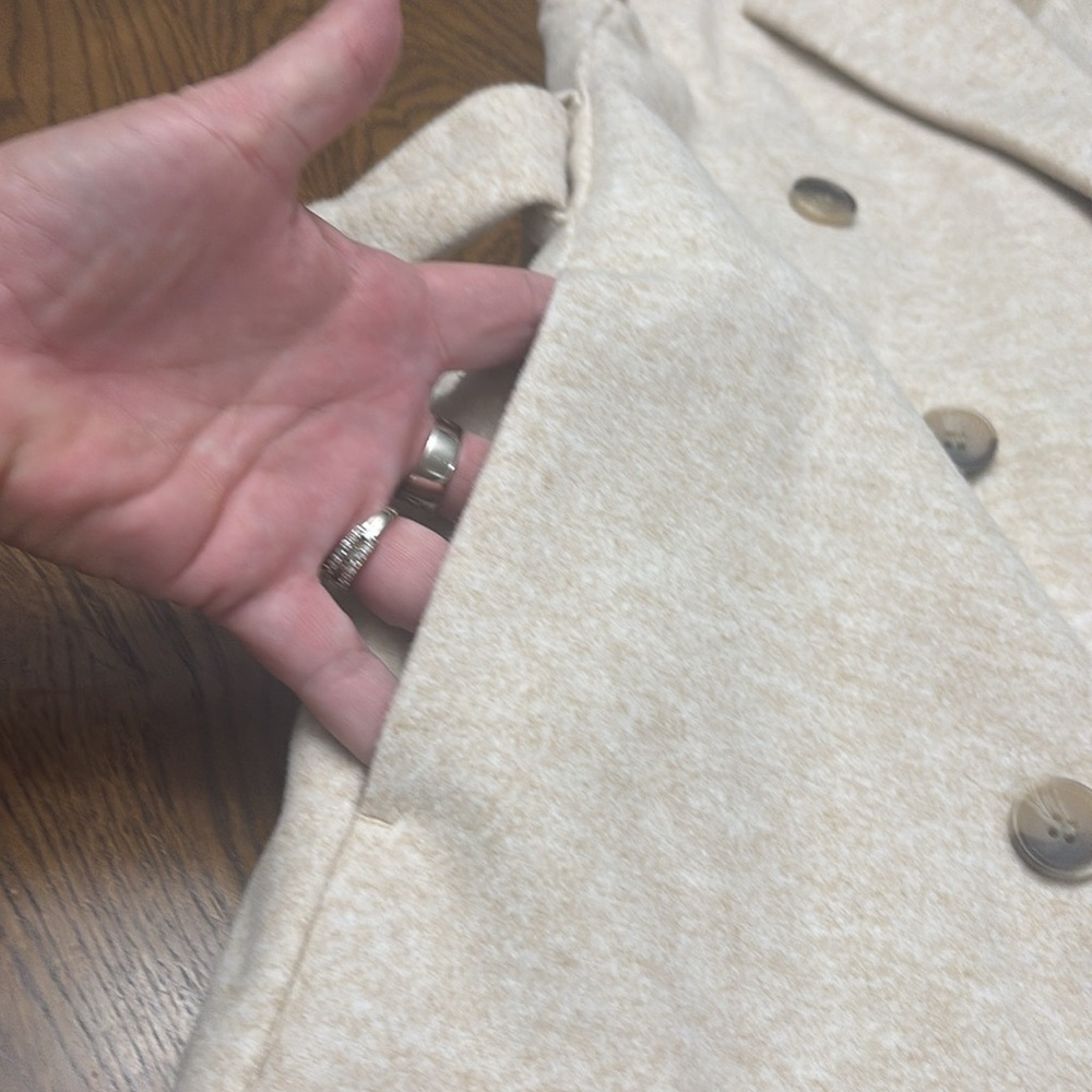 JOIE Oatmeal Long Vest with Belt - Picture 8 of 11